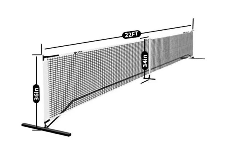 pickleball net dimension